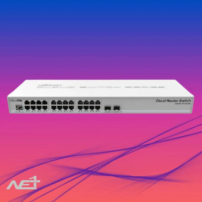 10397-28342 روتر سوئیچ میکروتیک مدل Mikrotik CRS326-24G-2S+RM - تصویر 1