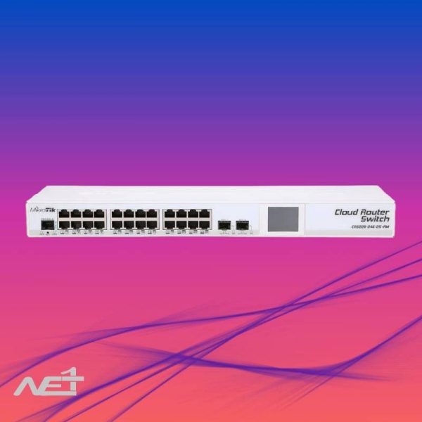 روتر سوئیچ میکروتیک مدل CRS226-24G-2S+RM
