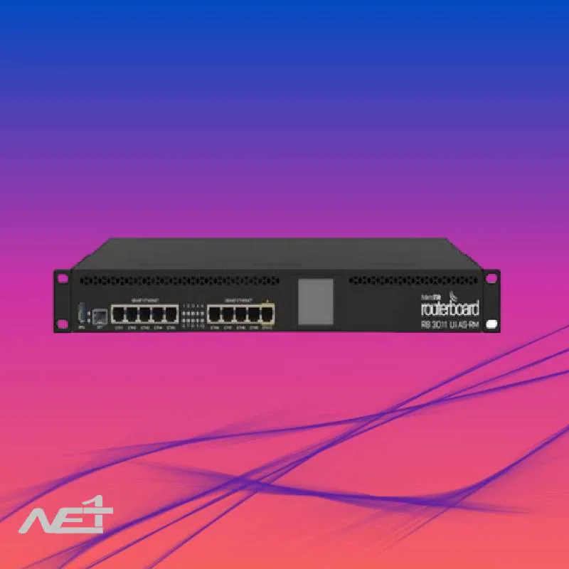 8633-26418 روتر میکروتیک ده پورت مدل Mikrotik Rb3011 10.100.1000 RB3011UiAS-RM - تصویر 1