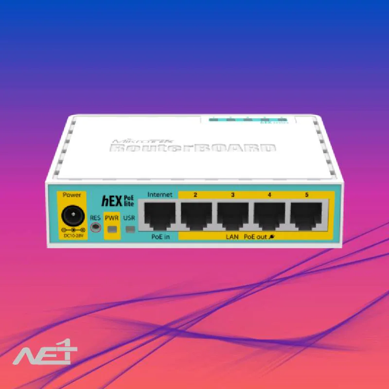 8759-26524 روتر میکروتیک مدل Mikrotik hEX PoE lite - تصویر 1