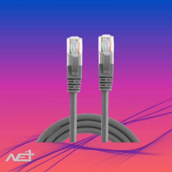 پچ کورد بلدن Cat6 UTP 1m روکش PVC طوسی