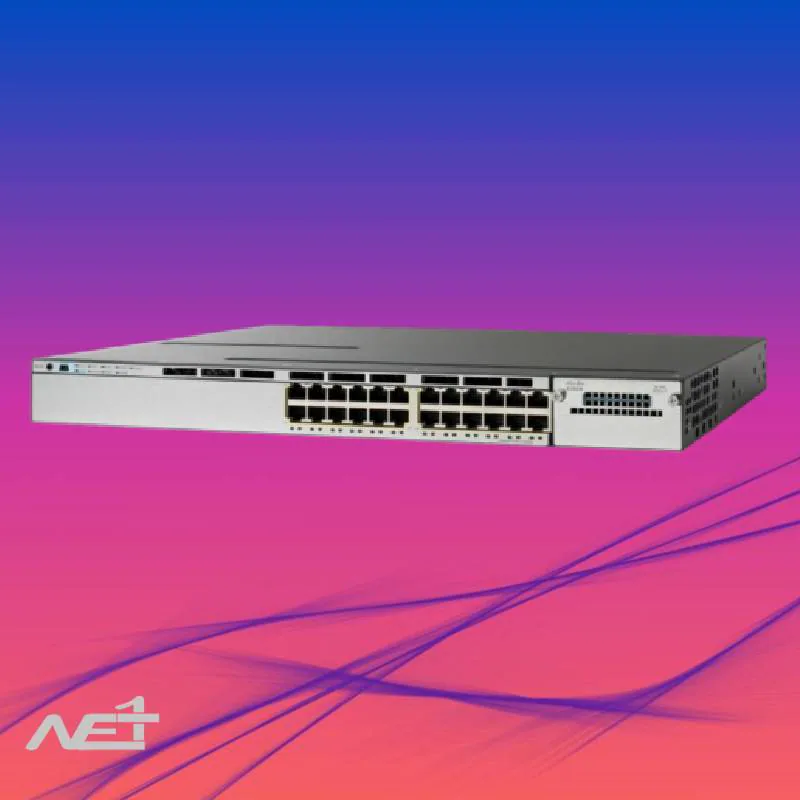 12438-25200 سوئیچ سیسکو 24 پورت مدل Cisco WS-C3850-24T-E - تصویر 1