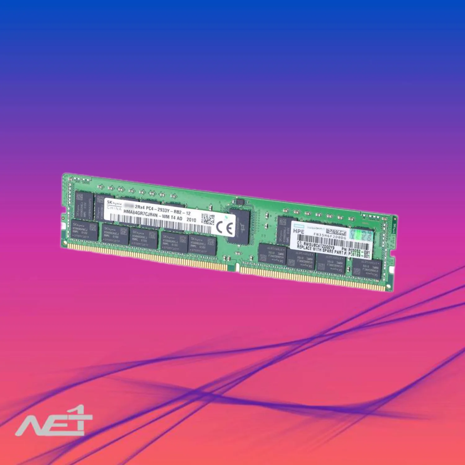 54556-54571 رم سرور اچ پی مدل HP 128GB Octal Rank x4 2933 - تصویر 1