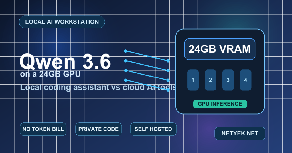 اجرای Qwen 3.6 روی کارت گرافیک 24GB